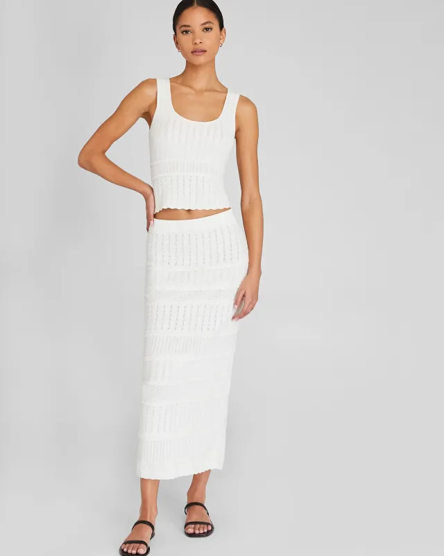 Mixed Stitch Skirt sold by Club Monaco