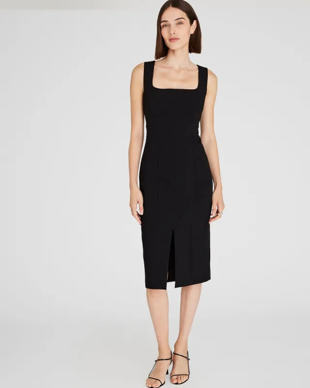 Fitted Crepe Midi Dress sold by Club Monaco