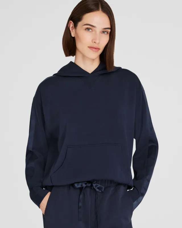 Satin Stripe Hoodie sold by Club Monaco