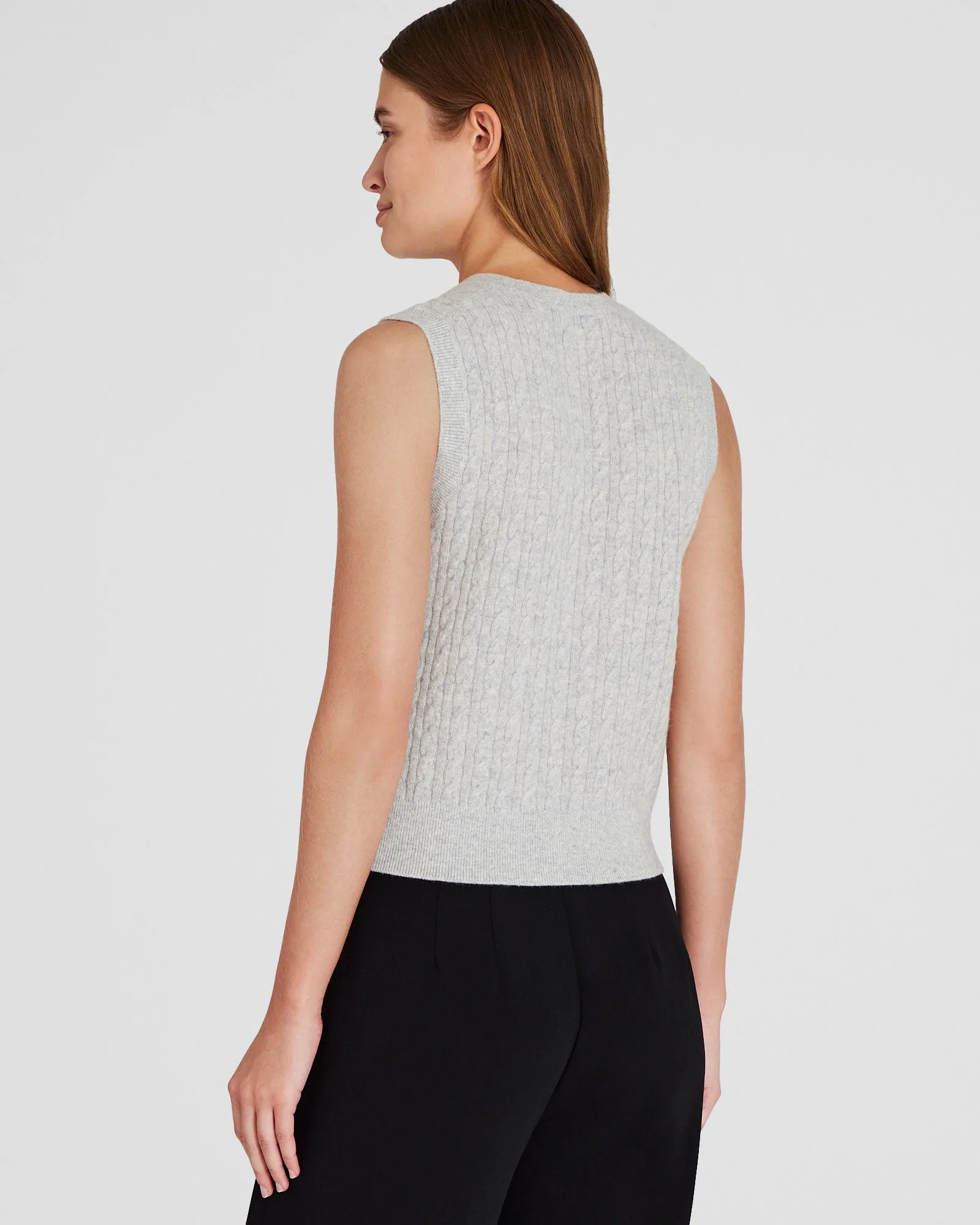 Cashmere Mini Cable Shell sold by Club Monaco product image thumbnail 3