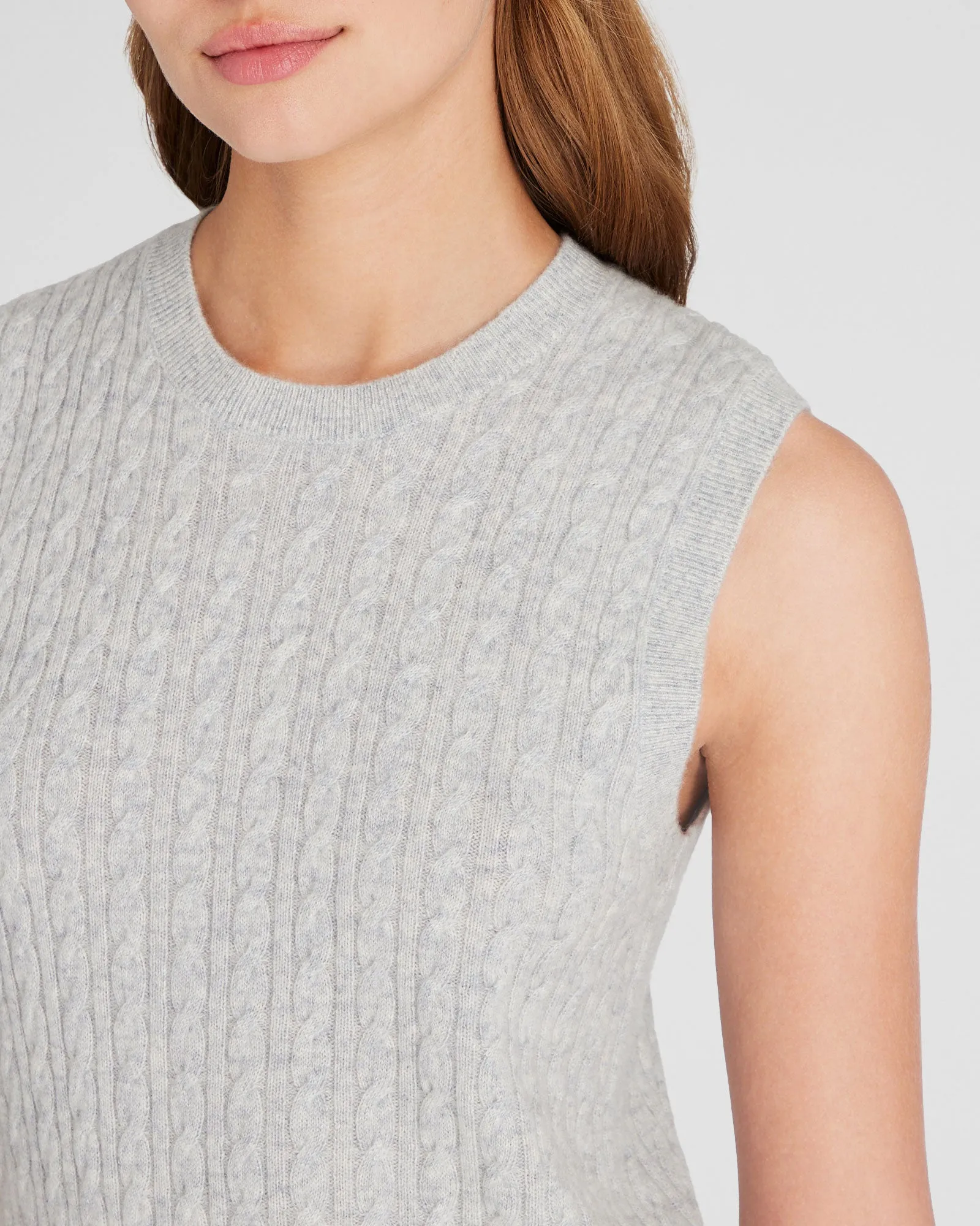 Cashmere Mini Cable Shell sold by Club Monaco product image thumbnail 2