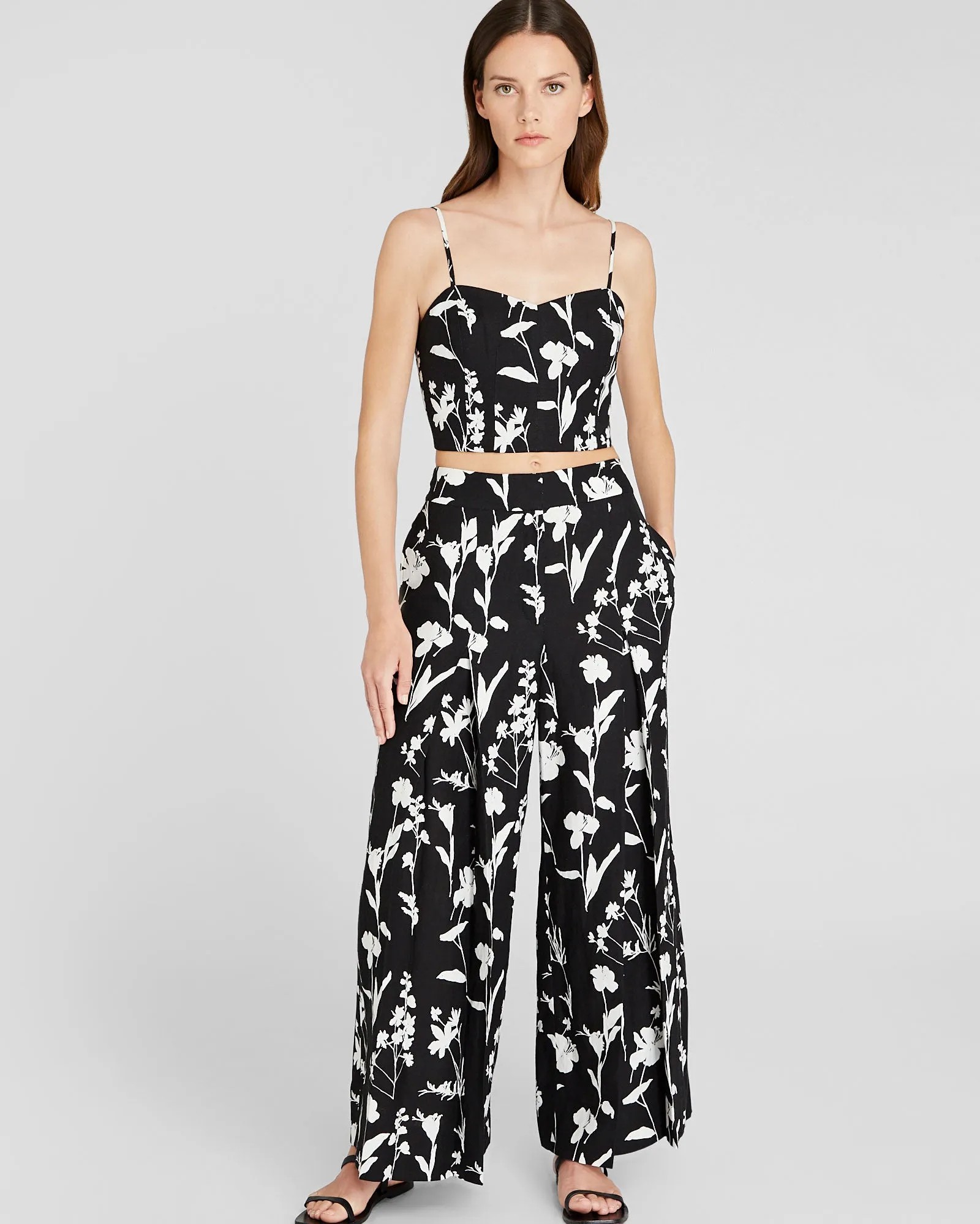 Printed Pleat Detail Elasticated Pant sold by Club Monaco