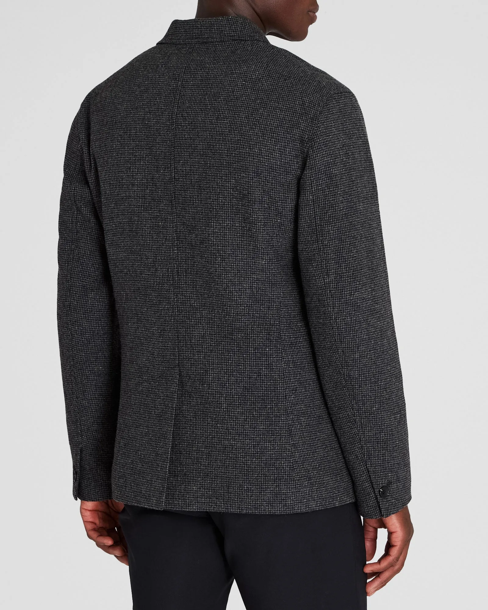 Lightweight Wool Blend Houndstooth Blazer sold by Club Monaco product image thumbnail 3