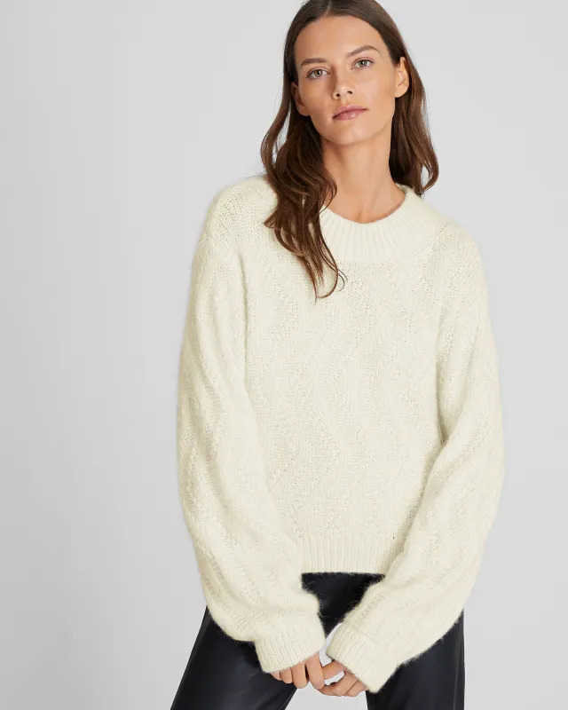 Balloon Sleeve Alpaca Sweater sold by Club Monaco