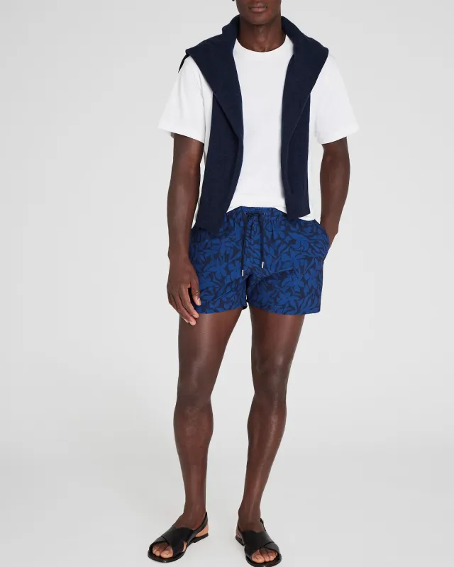 Arlen Island-Palm 4" Swim Trunk sold by Club Monaco