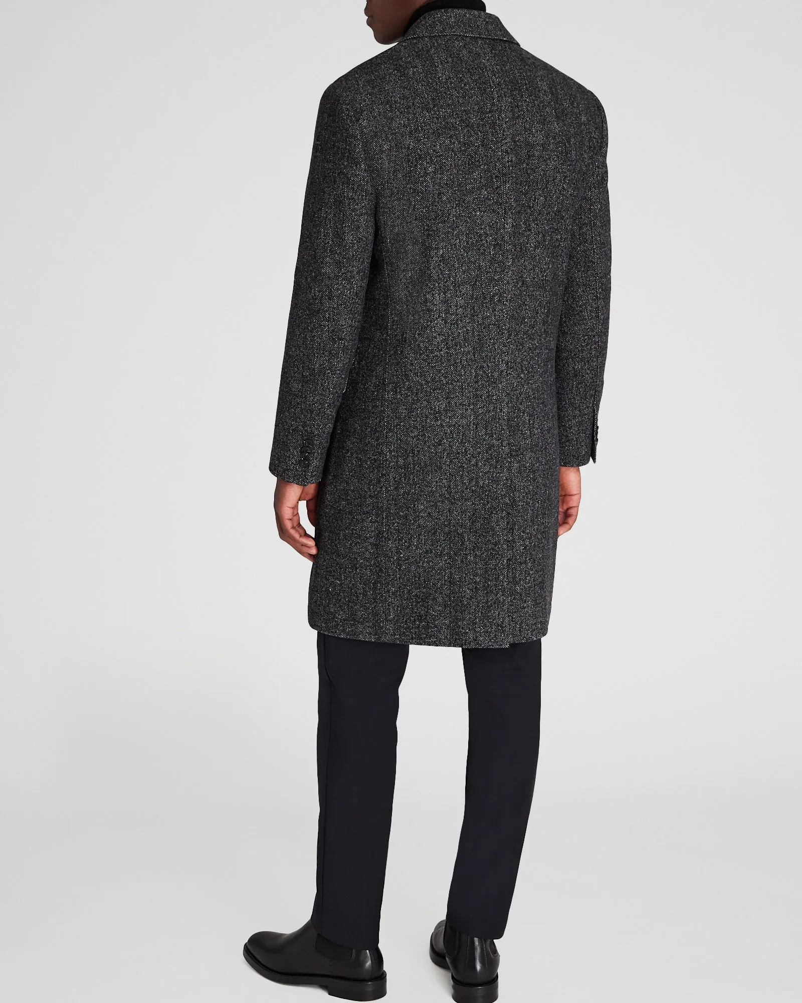 Textured Wool Blend Herringbone Coat sold by Club Monaco product image thumbnail 3