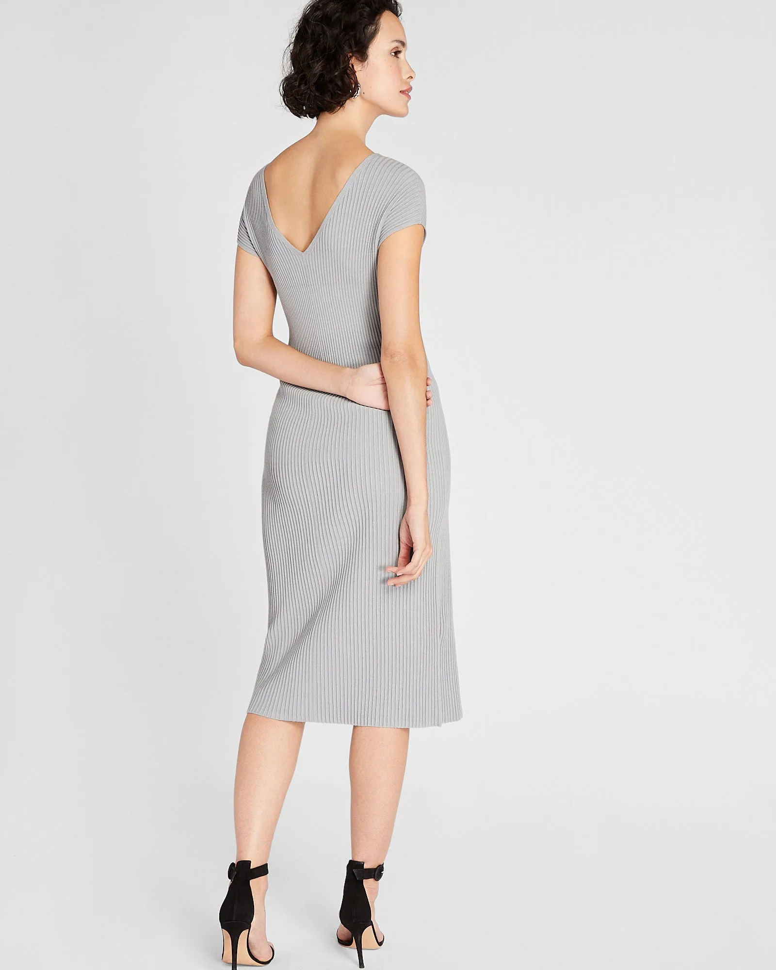 Sleeveless V-Neck Sweater Dress sold by Club Monaco product image thumbnail 2