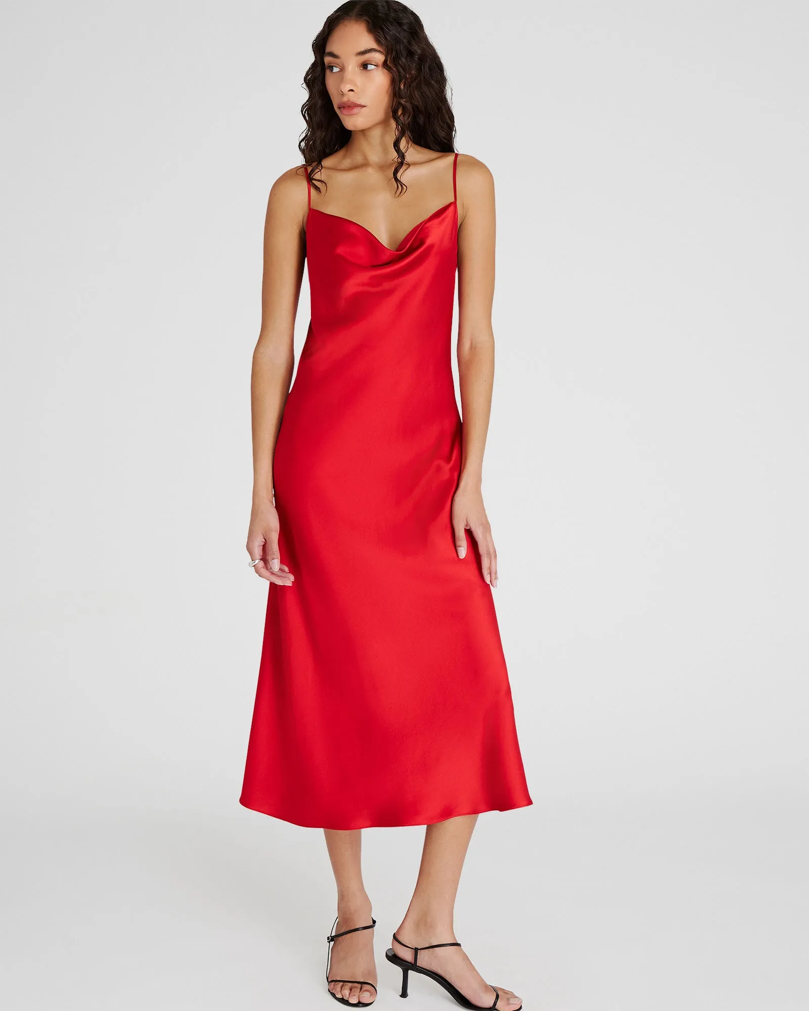 Cowl Neck Silk Midi Dress sold by Club Monaco