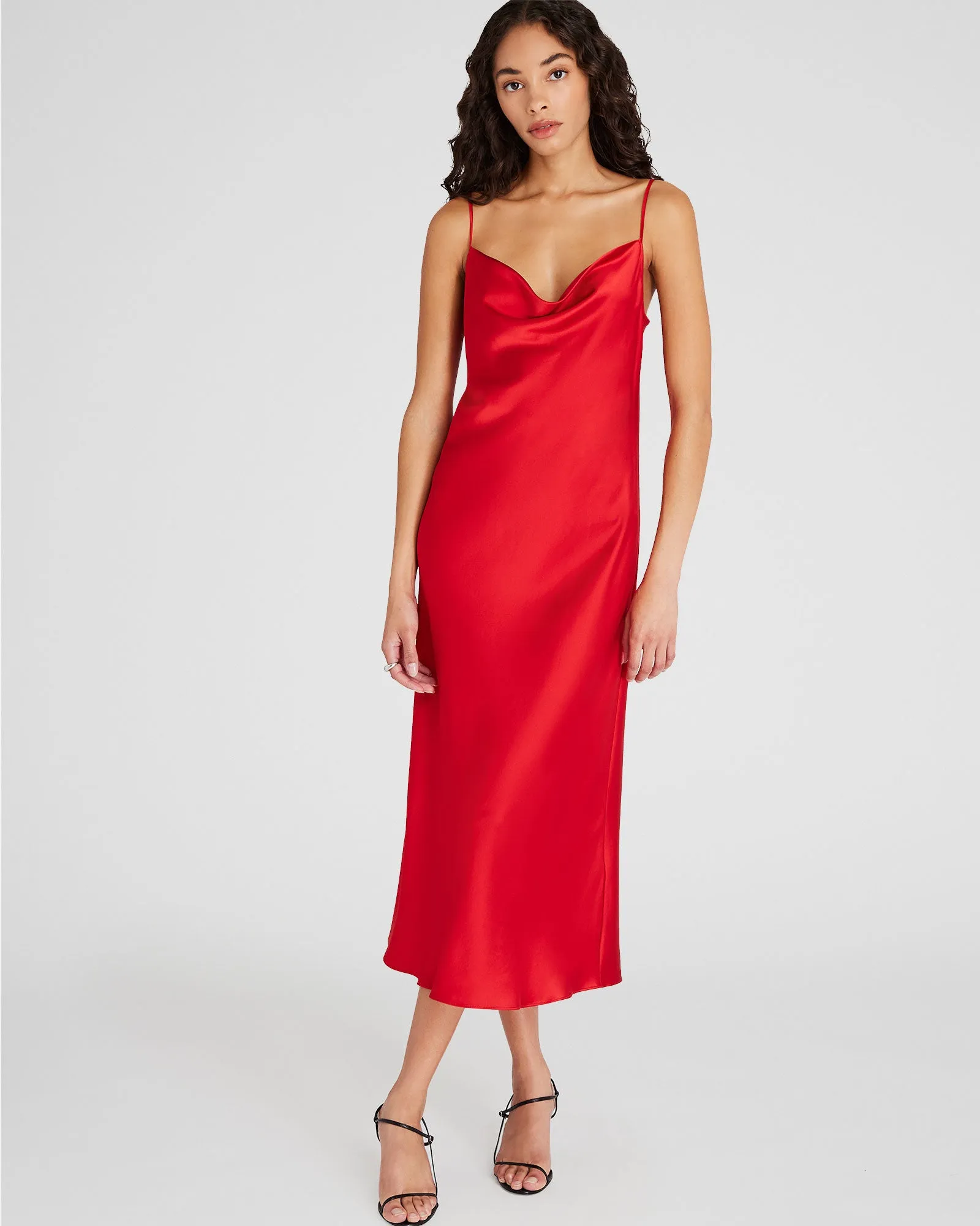 Cowl Neck Silk Midi Dress sold by Club Monaco product image thumbnail 4