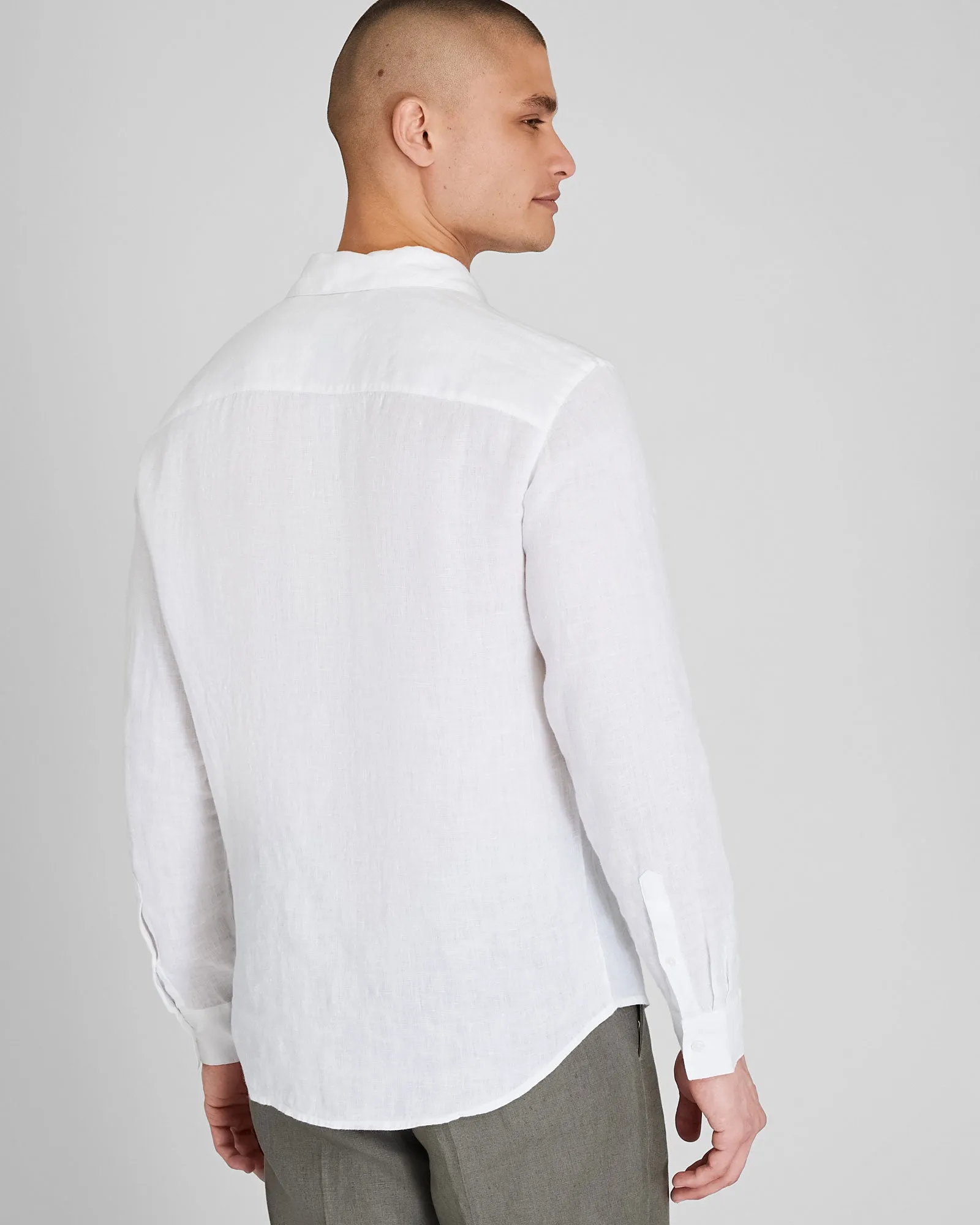 Carlo Bassetti Italian Linen Shirt sold by Club Monaco product image thumbnail 3