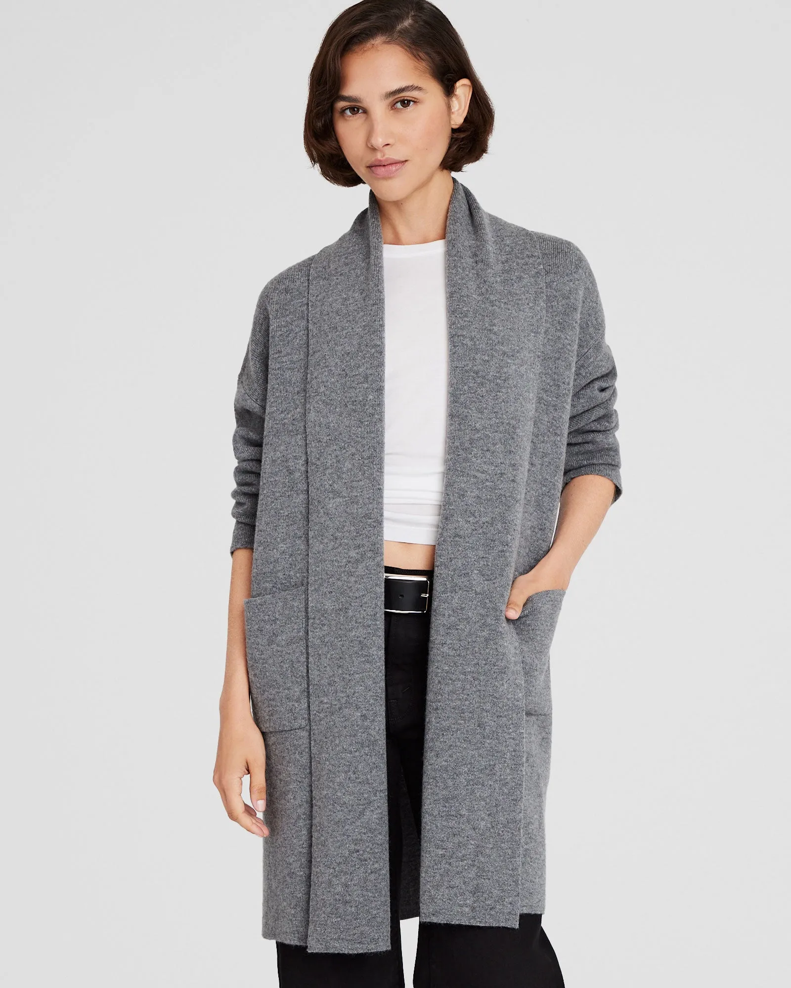 Wool Cashmere Wrap Cardigan sold by Club Monaco