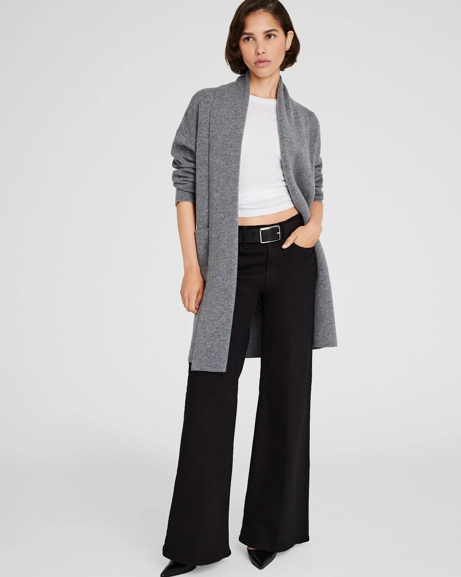 Wool Cashmere Wrap Cardigan sold by Club Monaco product image thumbnail 2