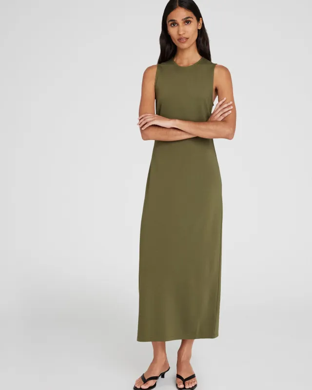 Ponte-Knit Maxi Dress sold by Club Monaco