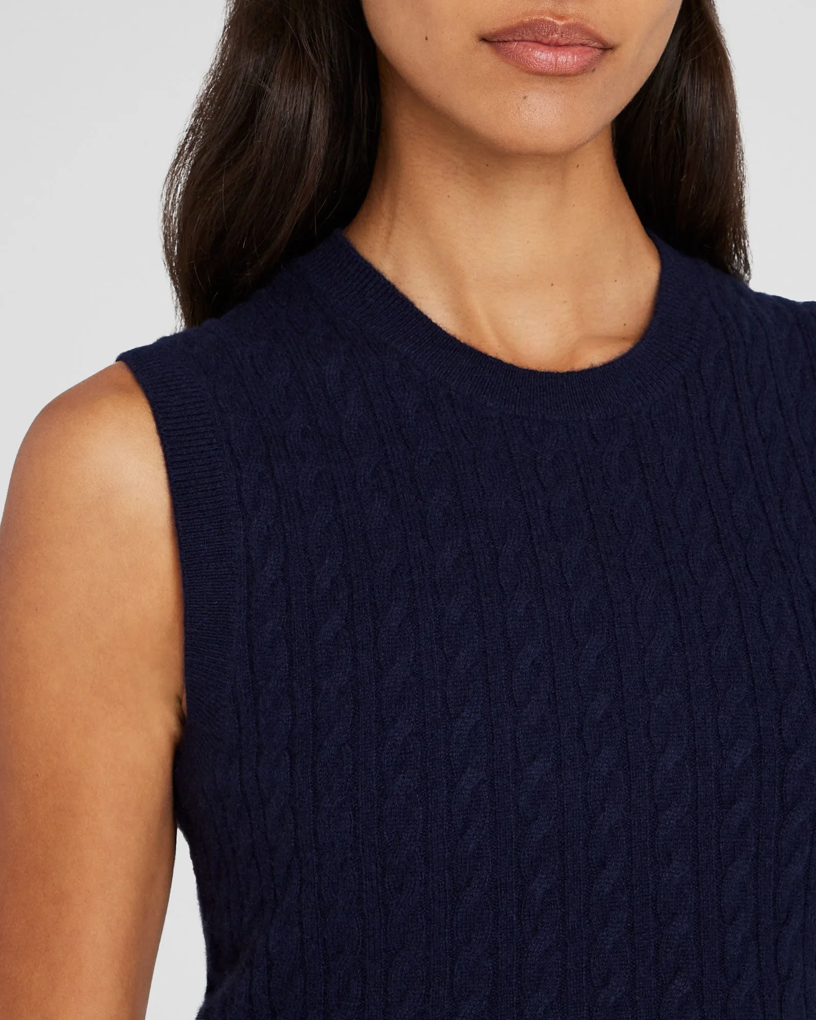 Cashmere Mini Cable Shell sold by Club Monaco product image thumbnail 4