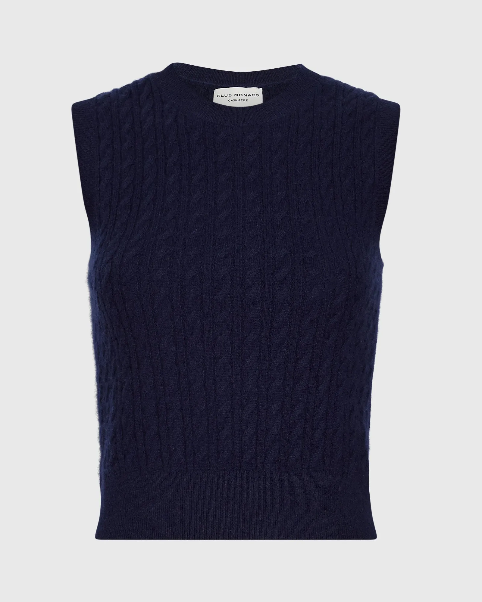 Cashmere Mini Cable Shell sold by Club Monaco product image thumbnail 5