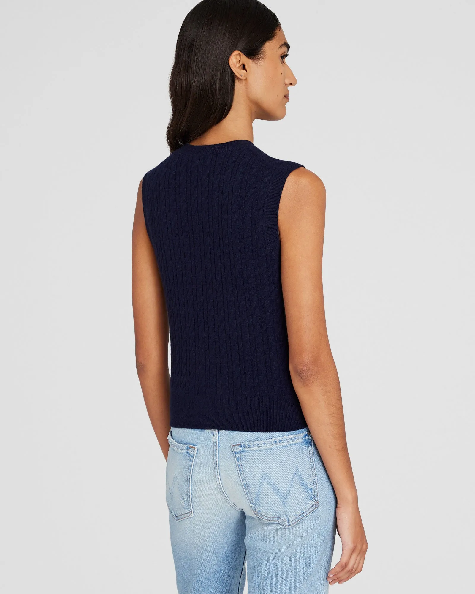 Cashmere Mini Cable Shell sold by Club Monaco product image thumbnail 3