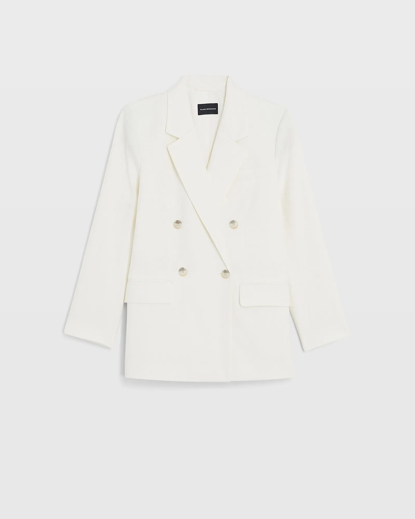 Lightweight Wool Relaxed Double Breasted Blazer sold by Club Monaco product image thumbnail 5