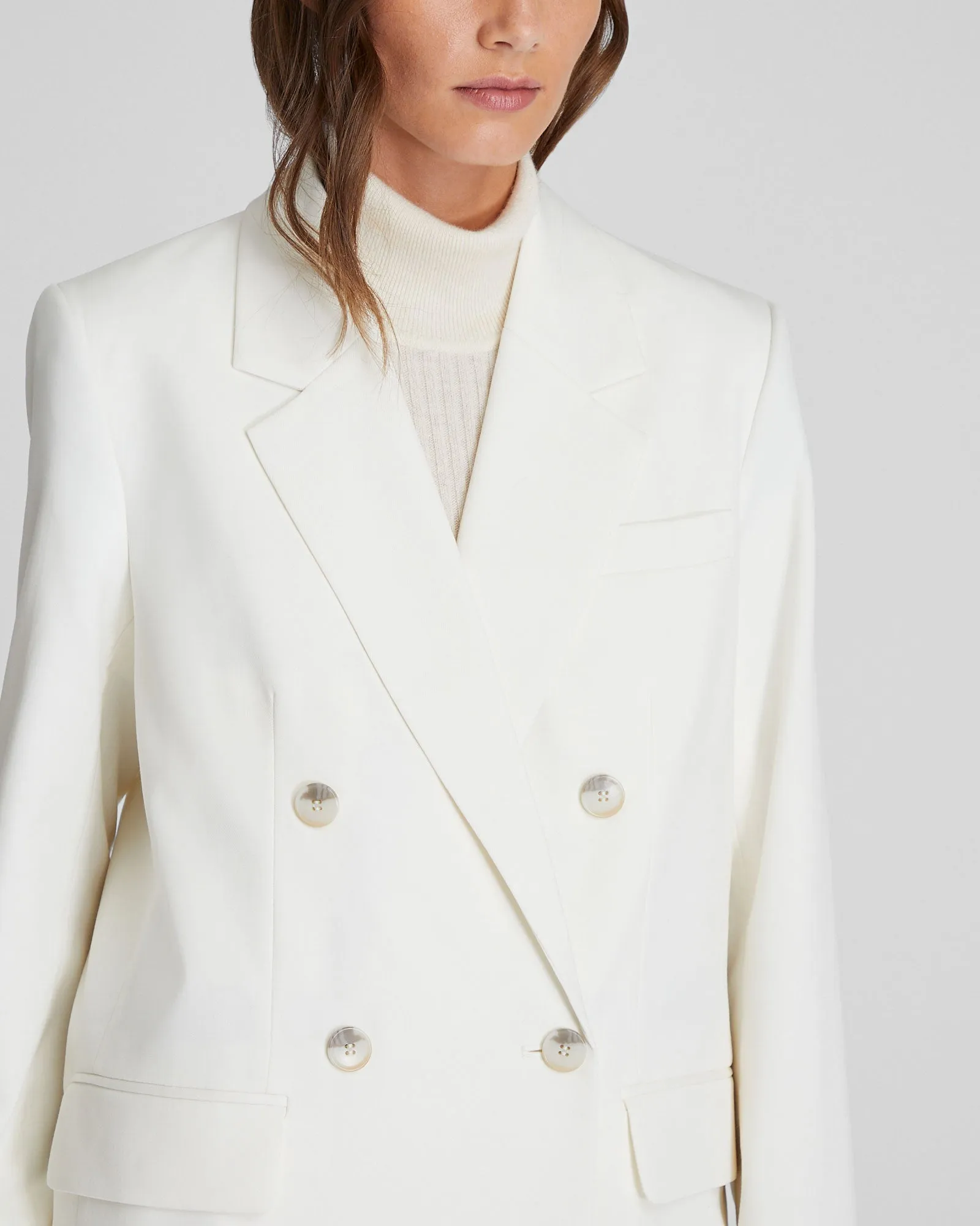 Lightweight Wool Relaxed Double Breasted Blazer sold by Club Monaco product image thumbnail 3