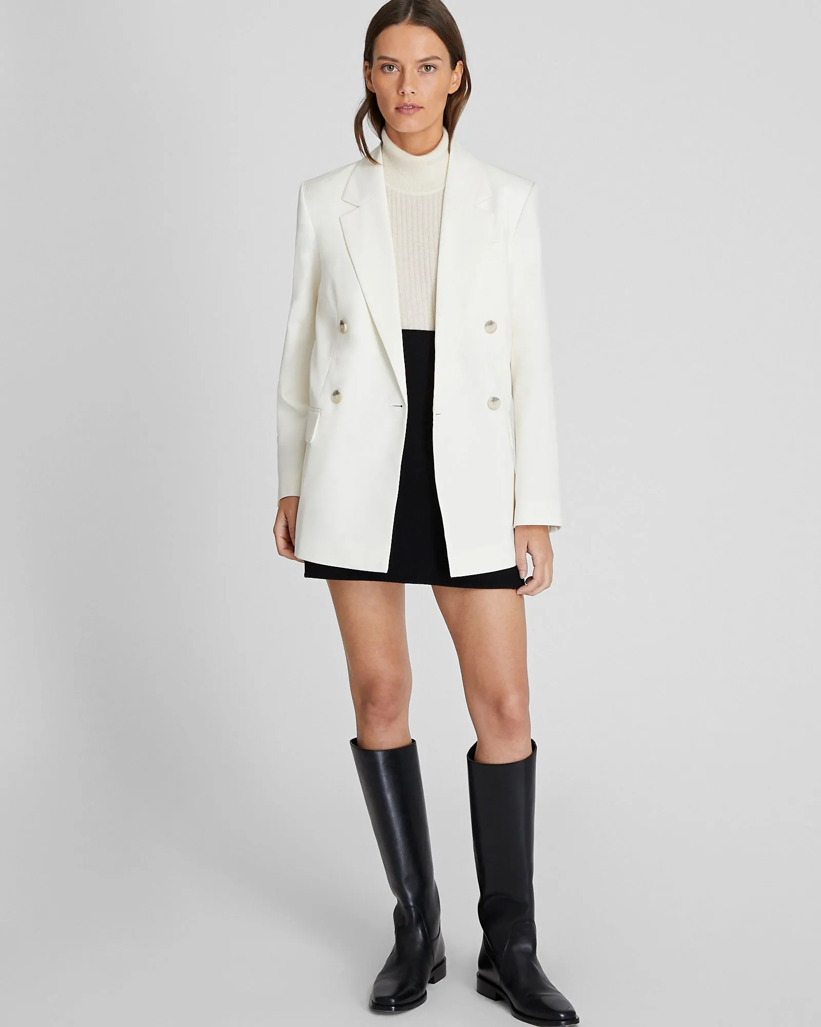 Lightweight Wool Relaxed Double Breasted Blazer sold by Club Monaco product image thumbnail 4