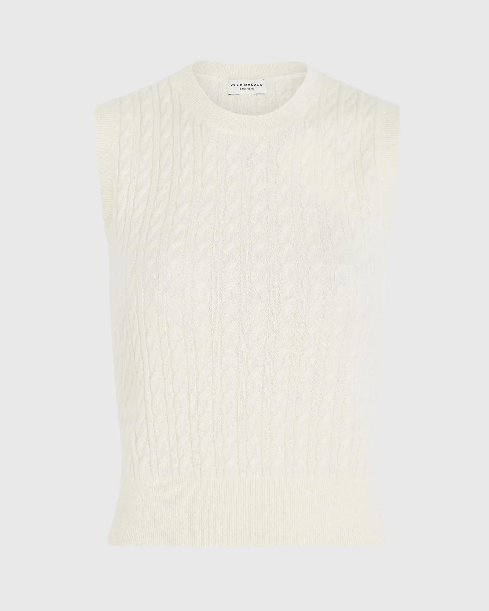 Cashmere Mini Cable Shell sold by Club Monaco product image thumbnail 5