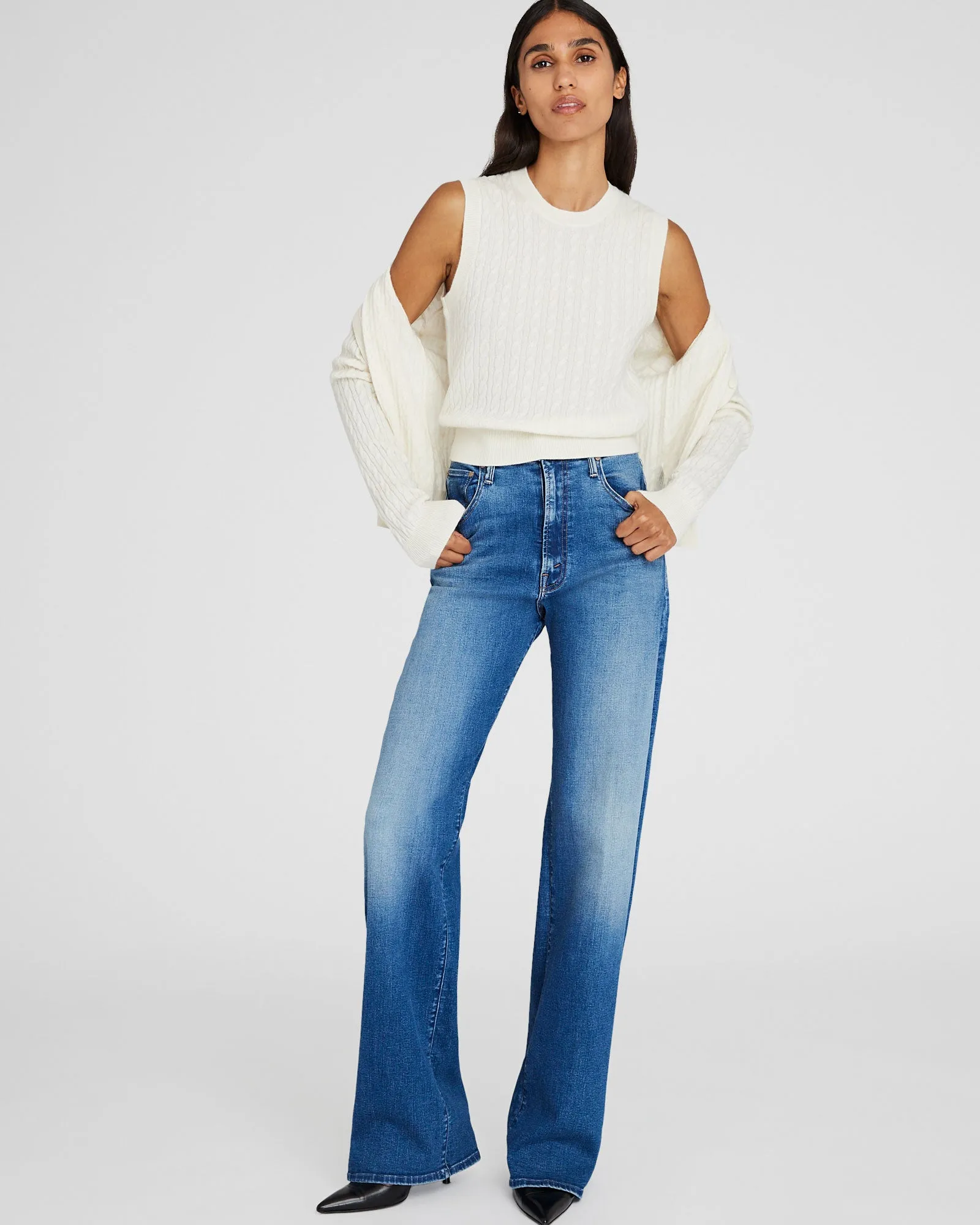 Cashmere Mini Cable Shell sold by Club Monaco product image thumbnail 2