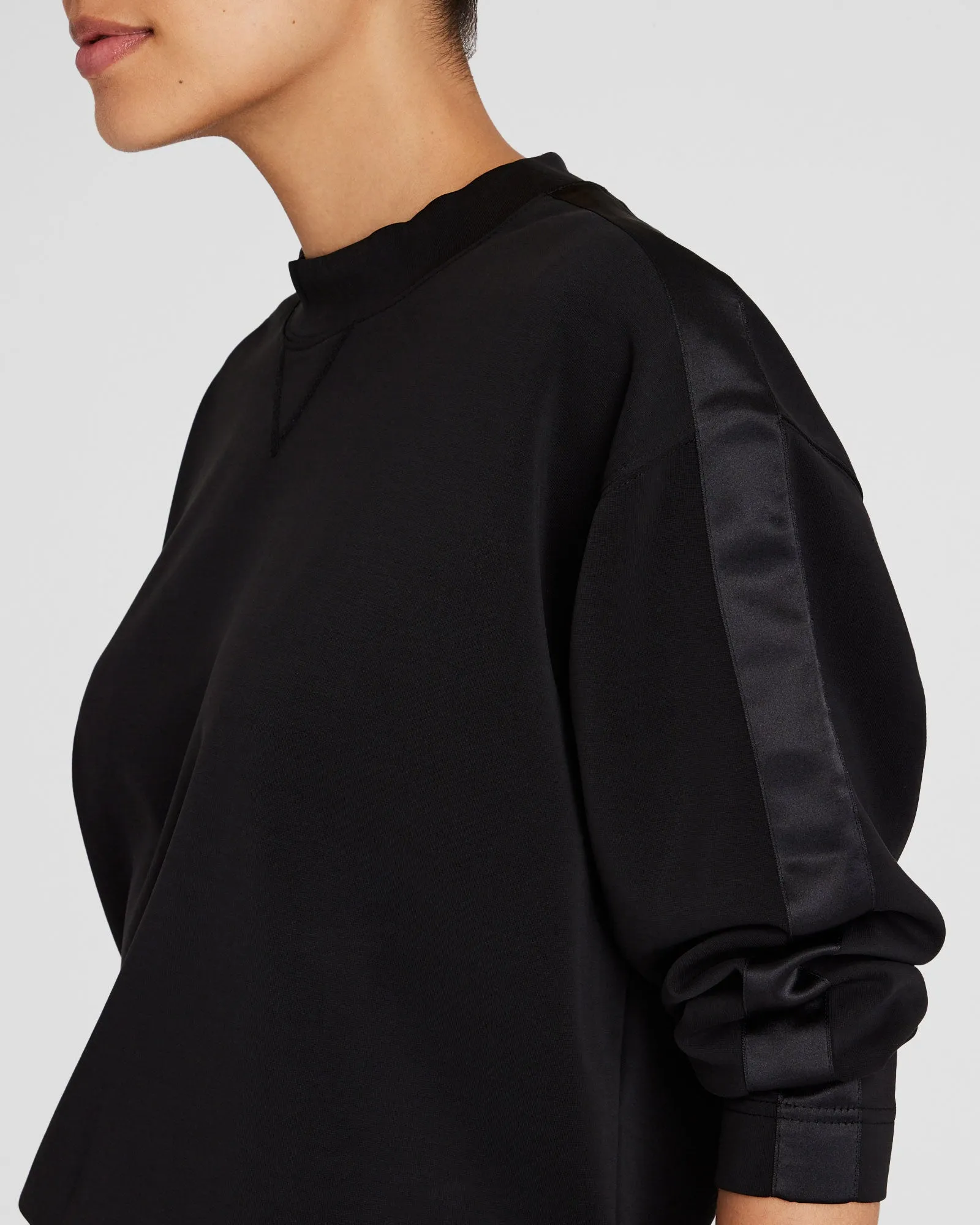 Satin Stripe Sweatshirt sold by Club Monaco product image thumbnail 2