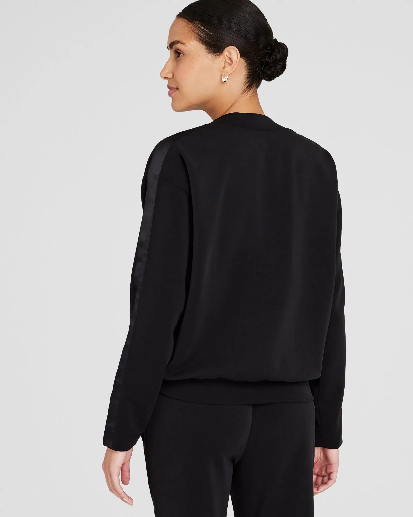 Satin Stripe Sweatshirt sold by Club Monaco product image thumbnail 3