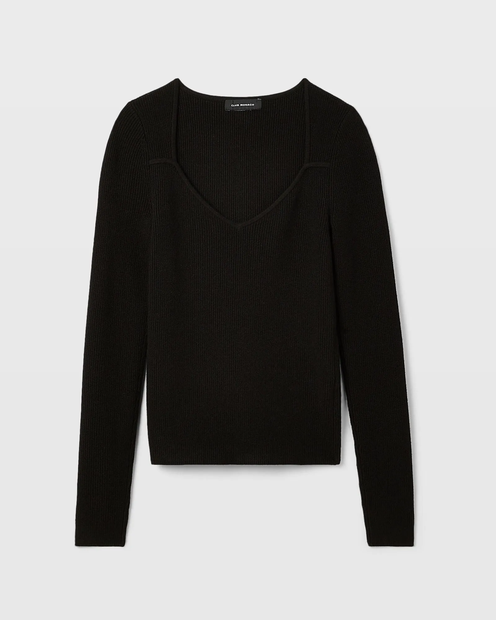 Shrug Neck Rib Sweater sold by Club Monaco product image thumbnail 5