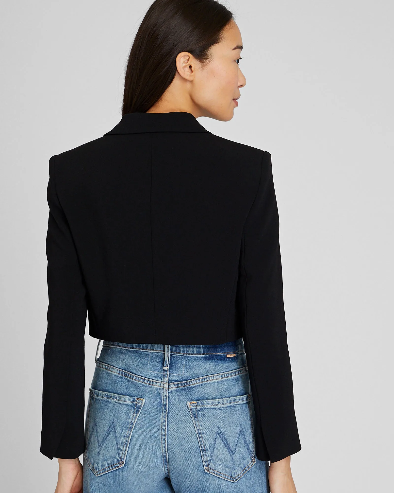 Cropped Crepe Blazer sold by Club Monaco product image thumbnail 2