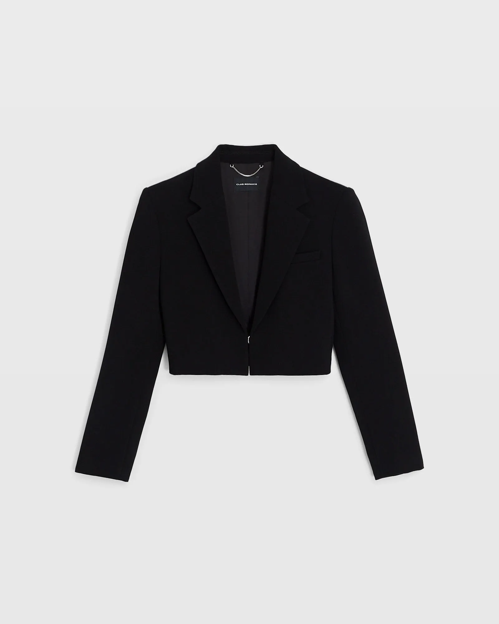 Cropped Crepe Blazer sold by Club Monaco product image thumbnail 4