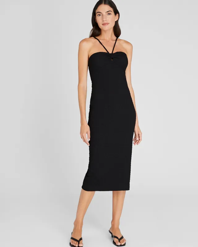 Mock Smock Midi Dress sold by Club Monaco