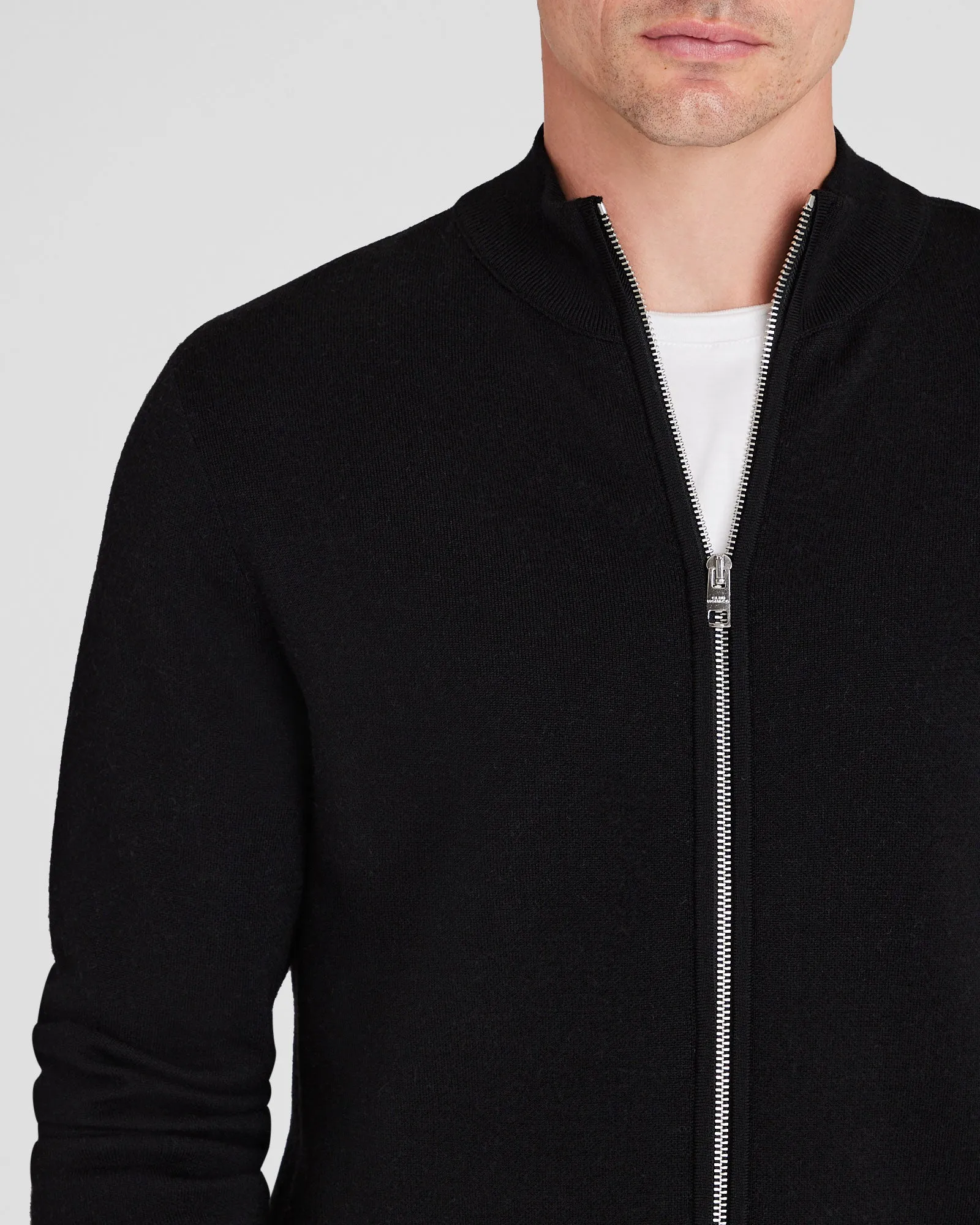 Double-Faced Merino Wool Full-Zip Sweater sold by Club Monaco product image thumbnail 4
