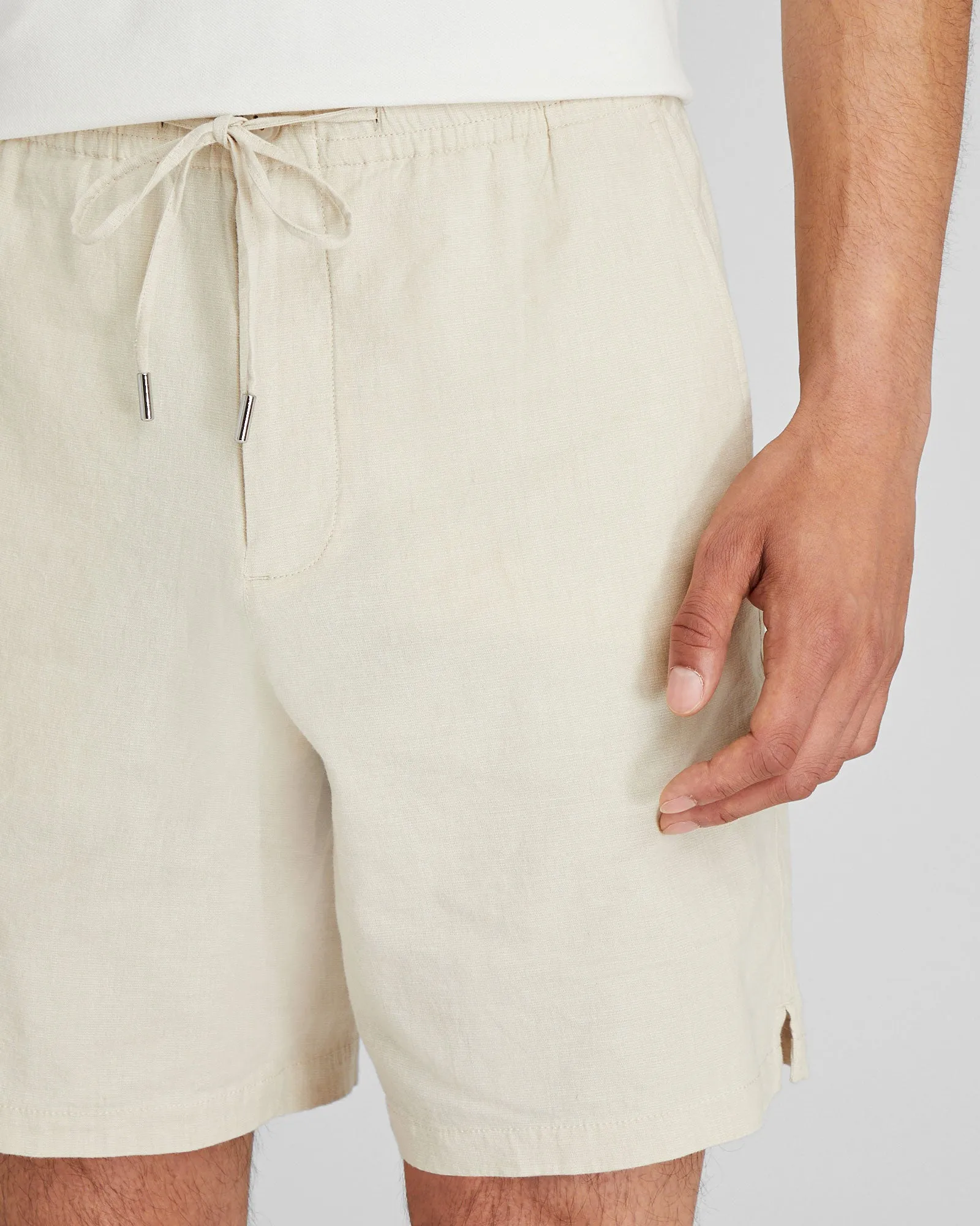 Elasticated Linen Short sold by Club Monaco product image thumbnail 3