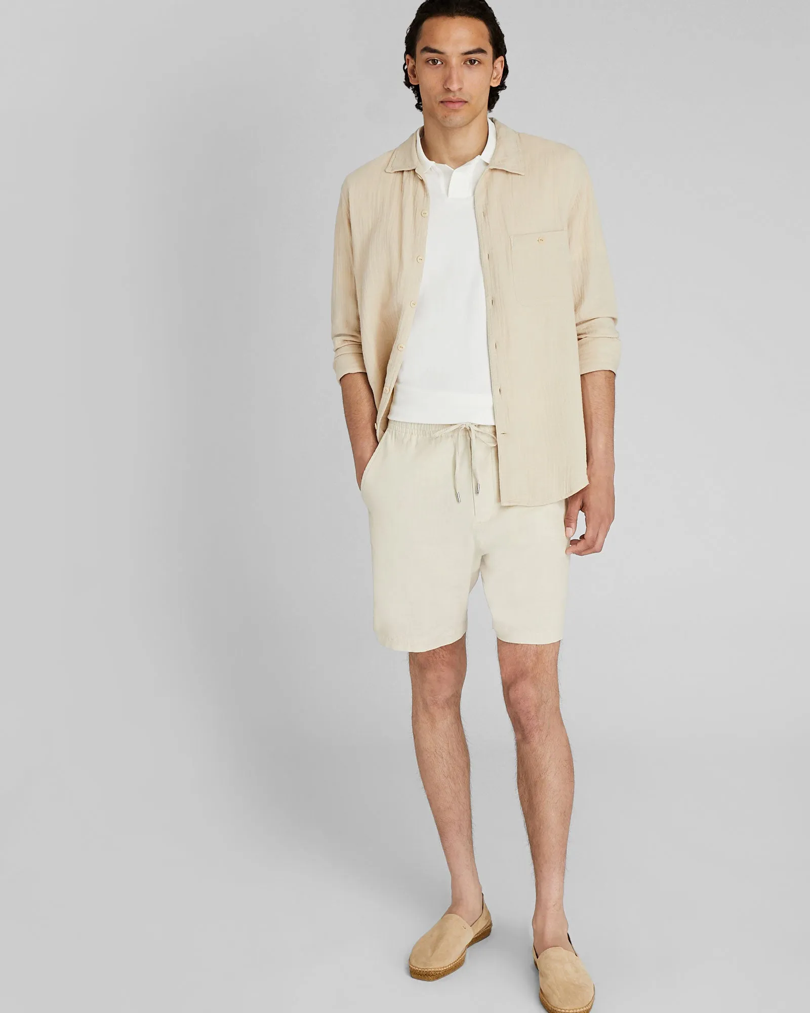 Elasticated Linen Short sold by Club Monaco
