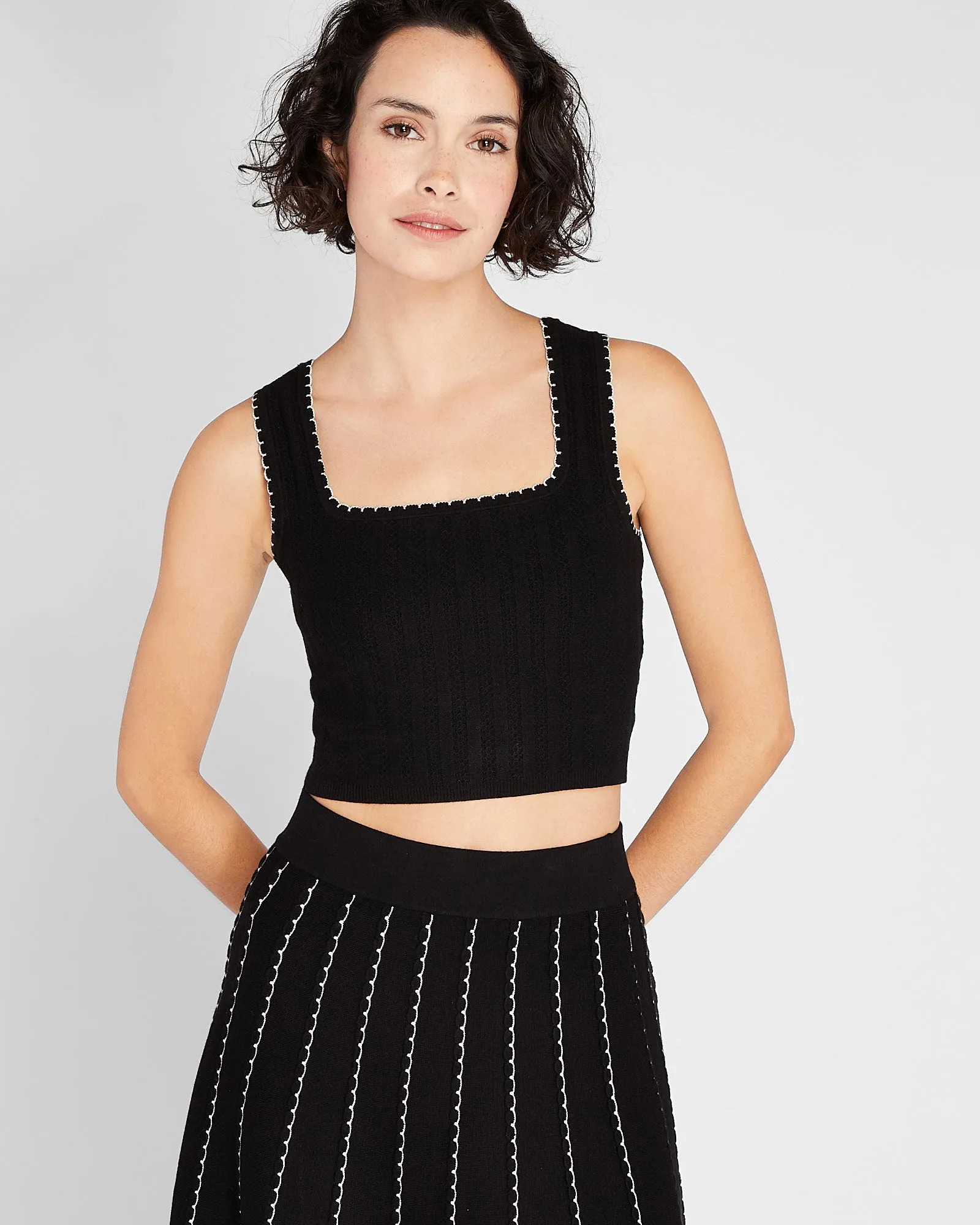 Scallop Trim Top sold by Club Monaco