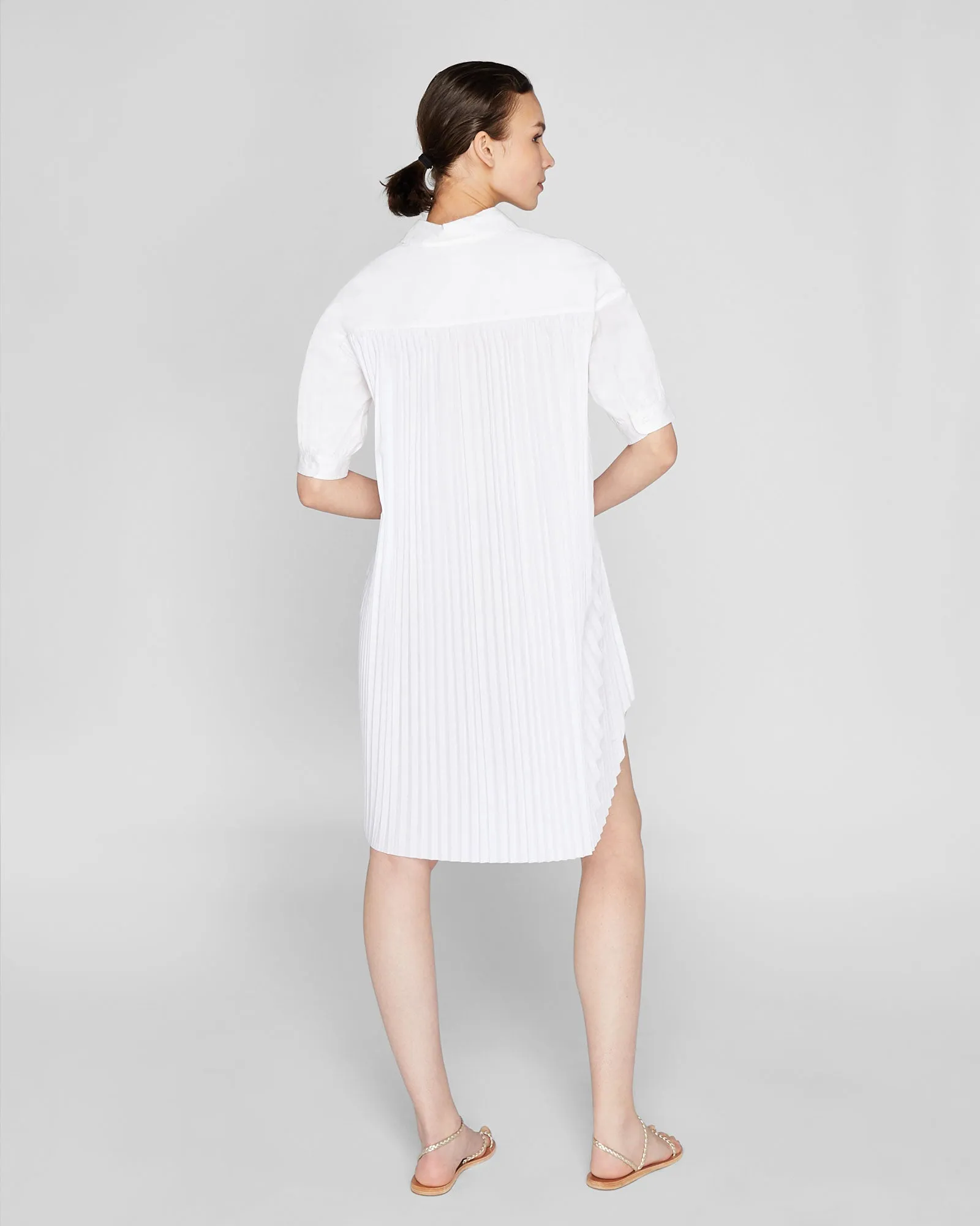 Novel Pleated Shirt Dress sold by Club Monaco product image thumbnail 5
