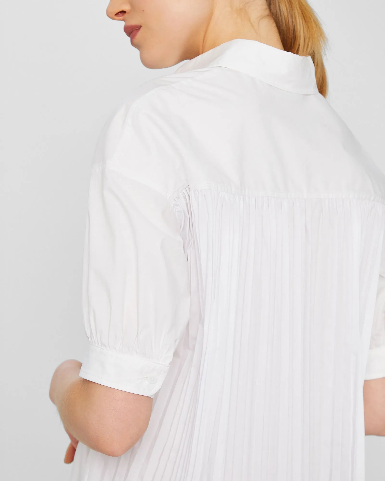 Novel Pleated Shirt Dress sold by Club Monaco product image thumbnail 4