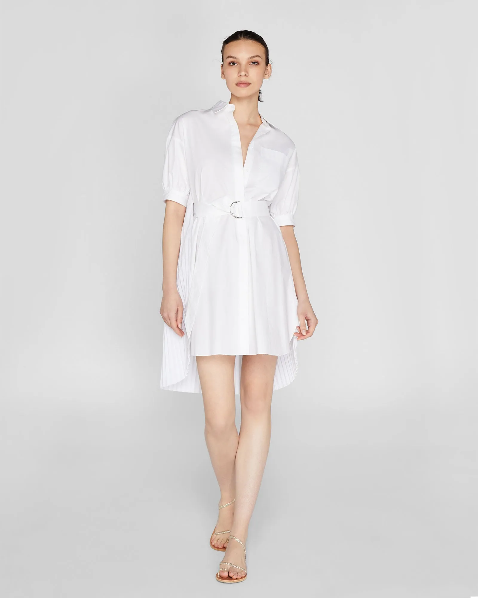 Novel Pleated Shirt Dress sold by Club Monaco product image thumbnail 2