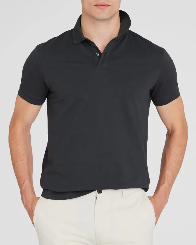 Short-Sleeve Clean Pique Polo sold by Club Monaco