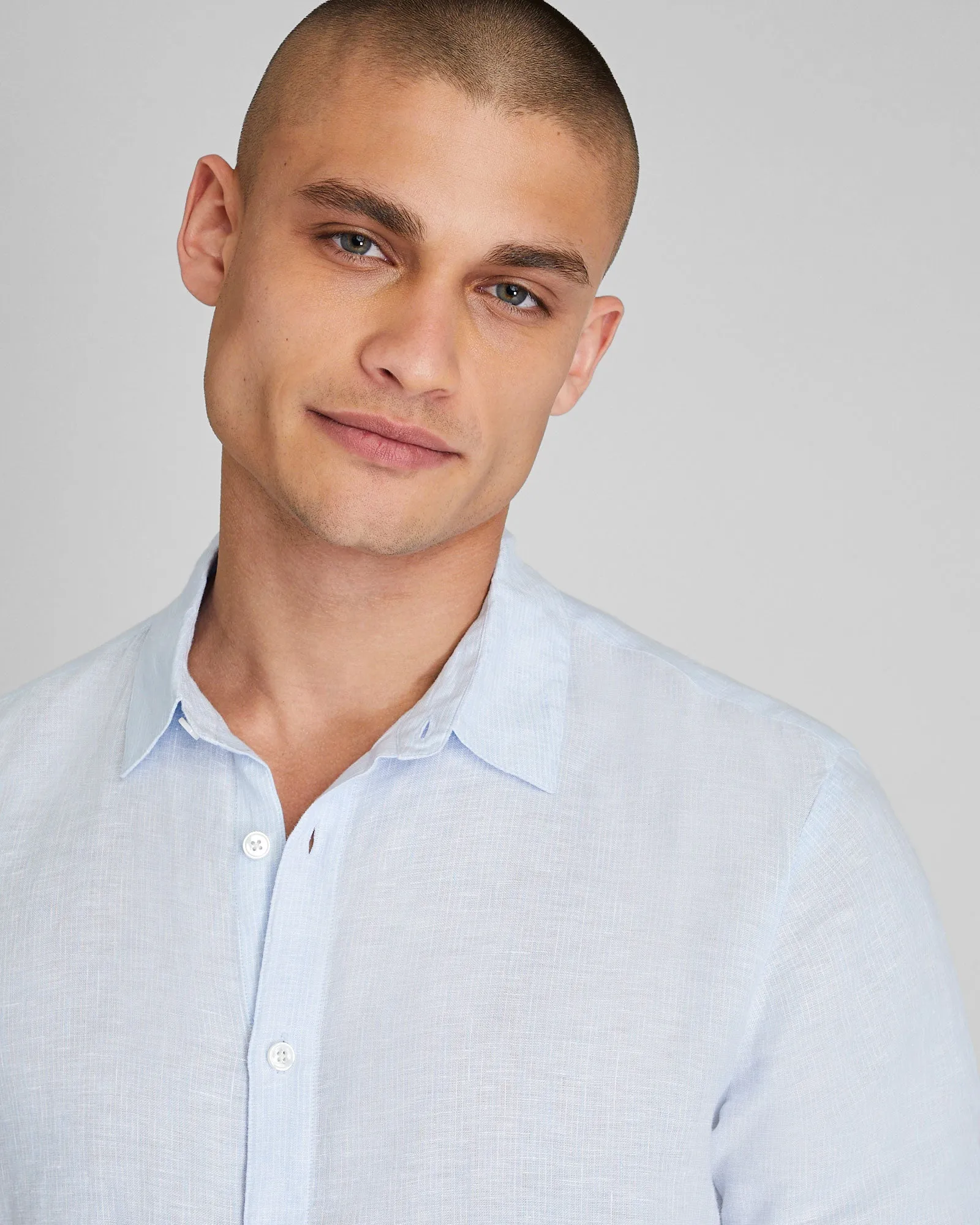 Carlo Bassetti Italian Linen Stripe Shirt sold by Club Monaco product image thumbnail 2