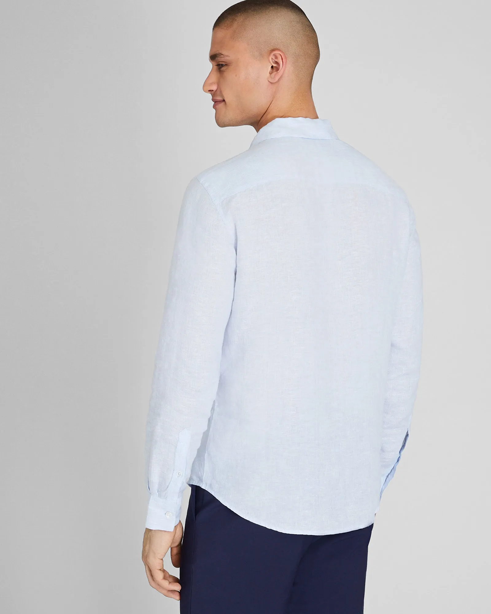 Carlo Bassetti Italian Linen Stripe Shirt sold by Club Monaco product image thumbnail 3