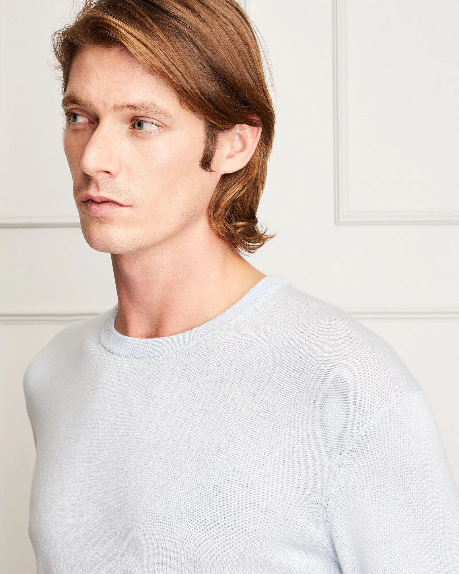 Fine Gauge Silk Blend Crewneck sold by Club Monaco product image thumbnail 3