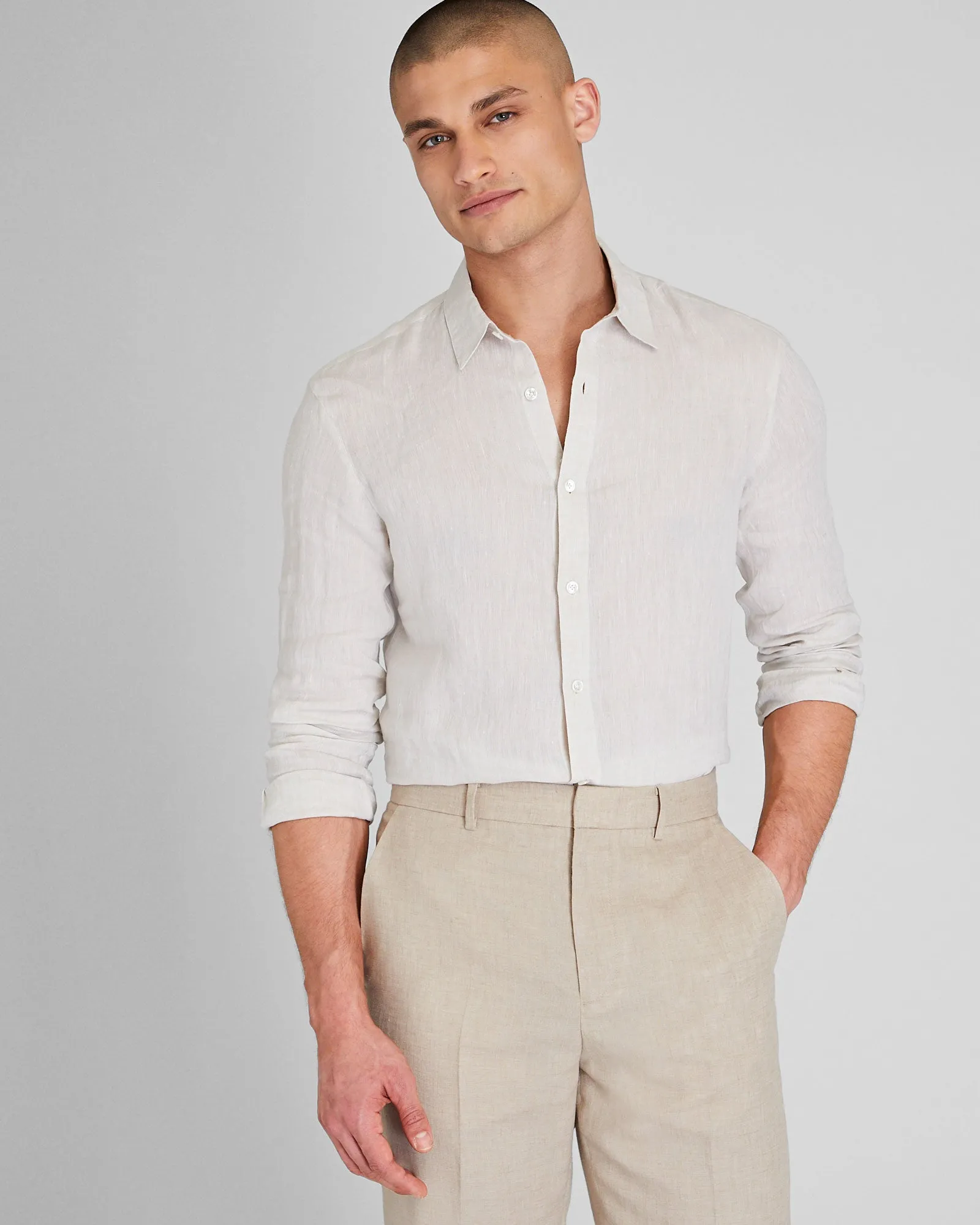 Carlo Bassetti Italian Linen Shirt sold by Club Monaco