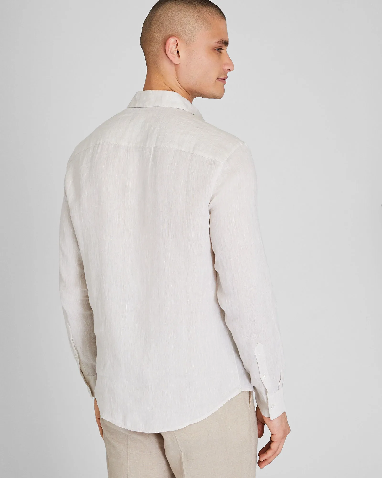 Carlo Bassetti Italian Linen Shirt sold by Club Monaco product image thumbnail 3