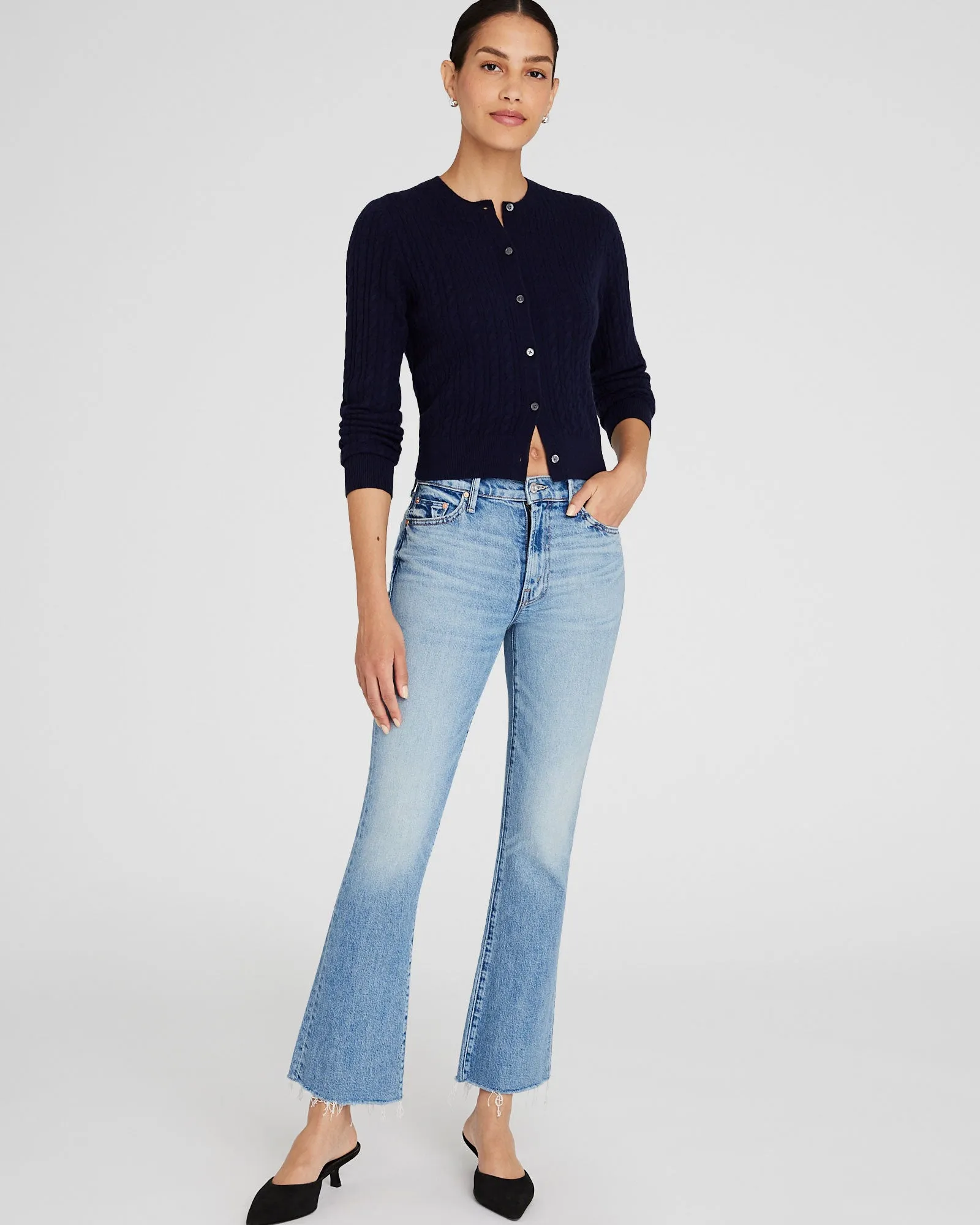 MOTHER The Outsider Flood Fray Jeans sold by Club Monaco