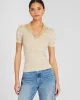 Ribbed Johnny Collar Sweater Tee sold by Club Monaco