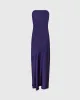 Strapless Silk Charmeuse Maxi Dress sold by Club Monaco
