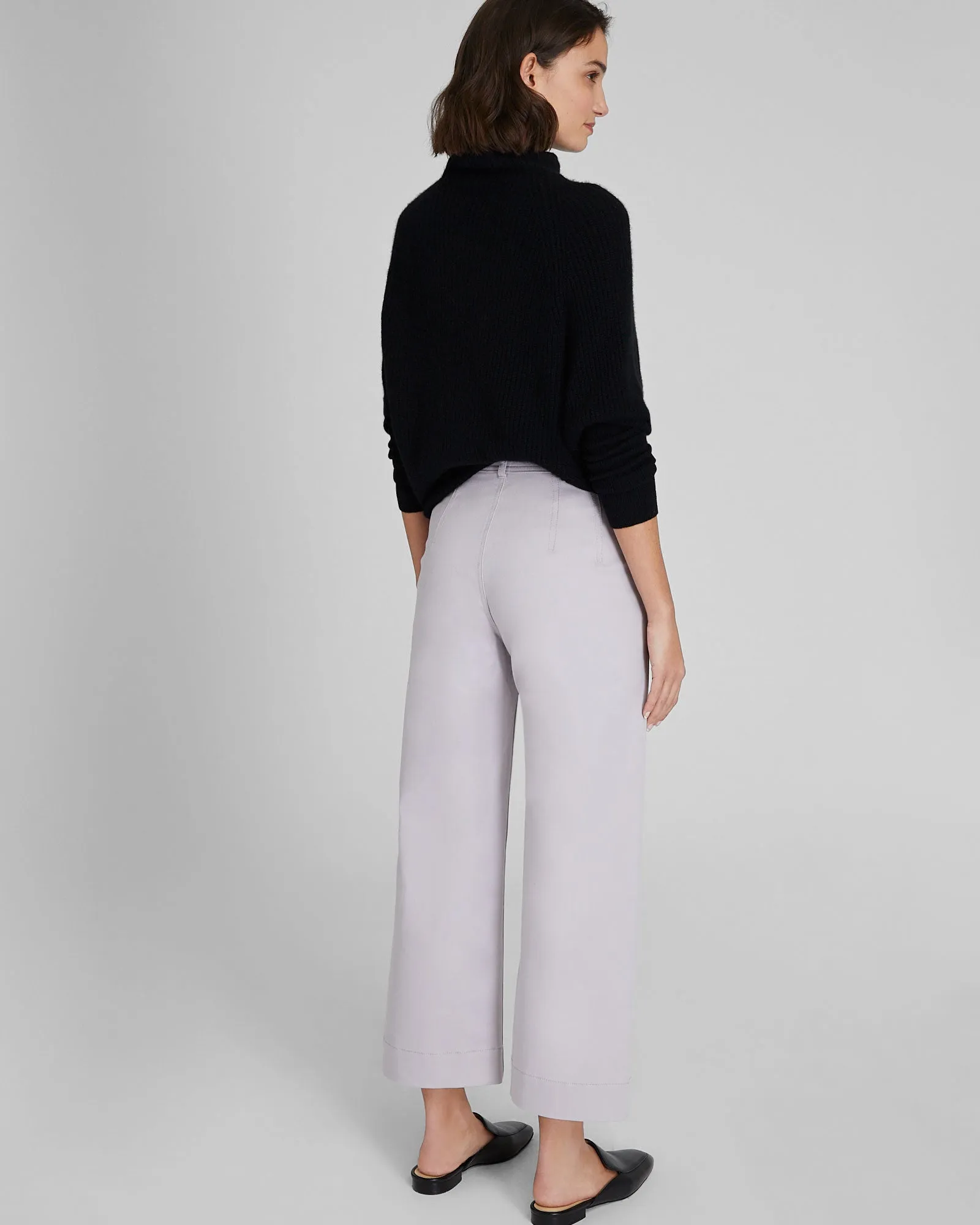 High Rise Cropped Twill Pant sold by Club Monaco product image thumbnail 2