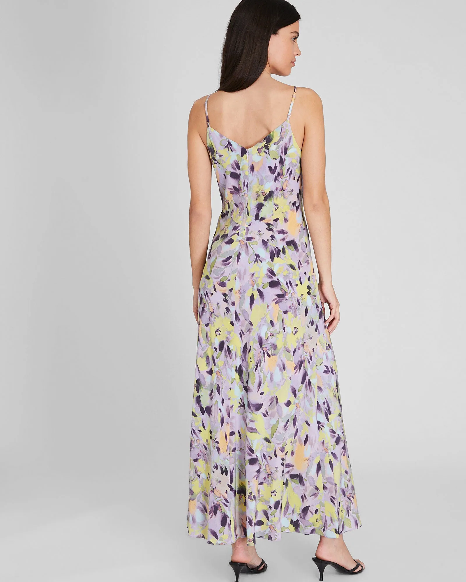 Seam Detail Silk Maxi Dress sold by Club Monaco product image thumbnail 2
