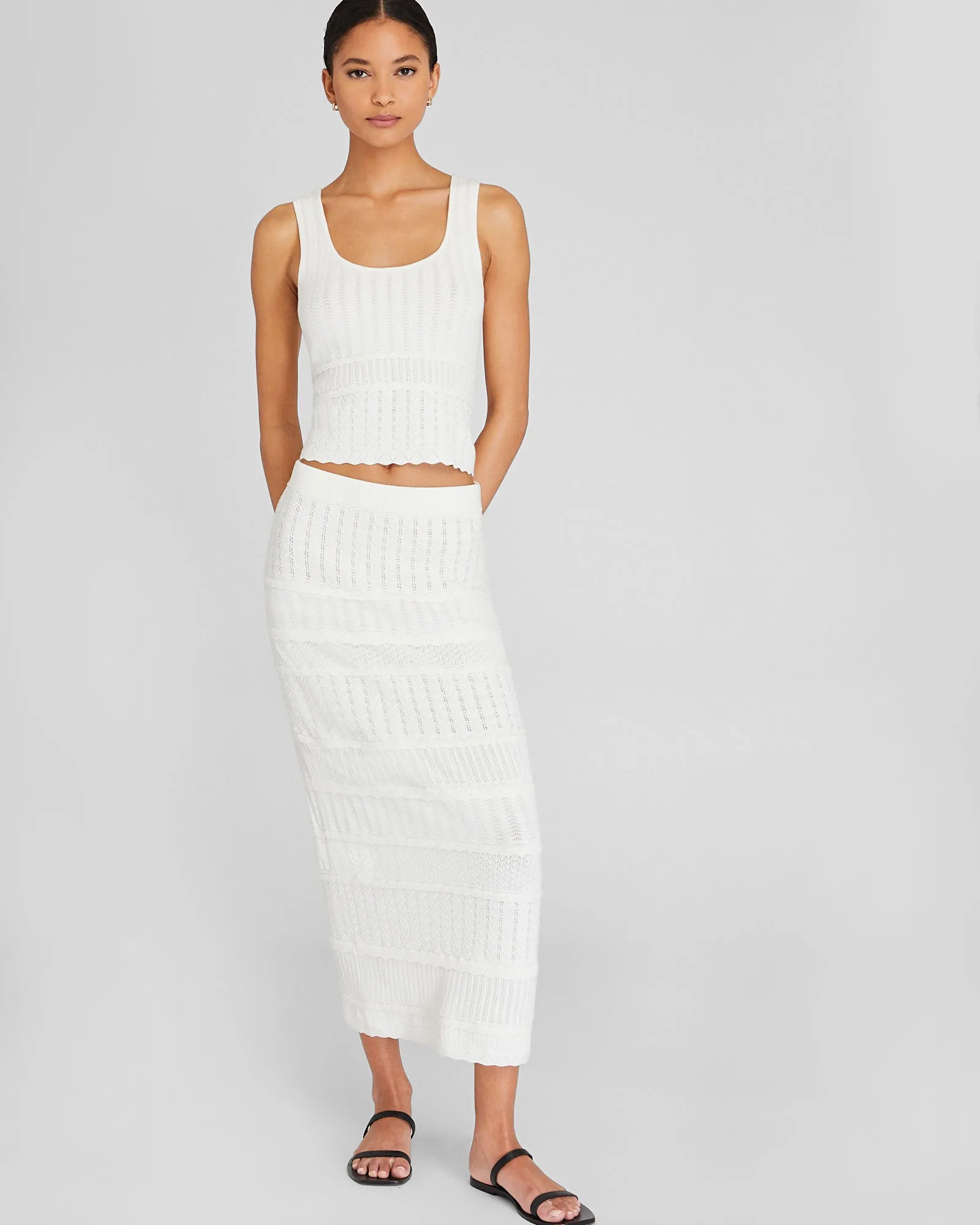 Mixed Stitch Tank sold by Club Monaco product image thumbnail 2